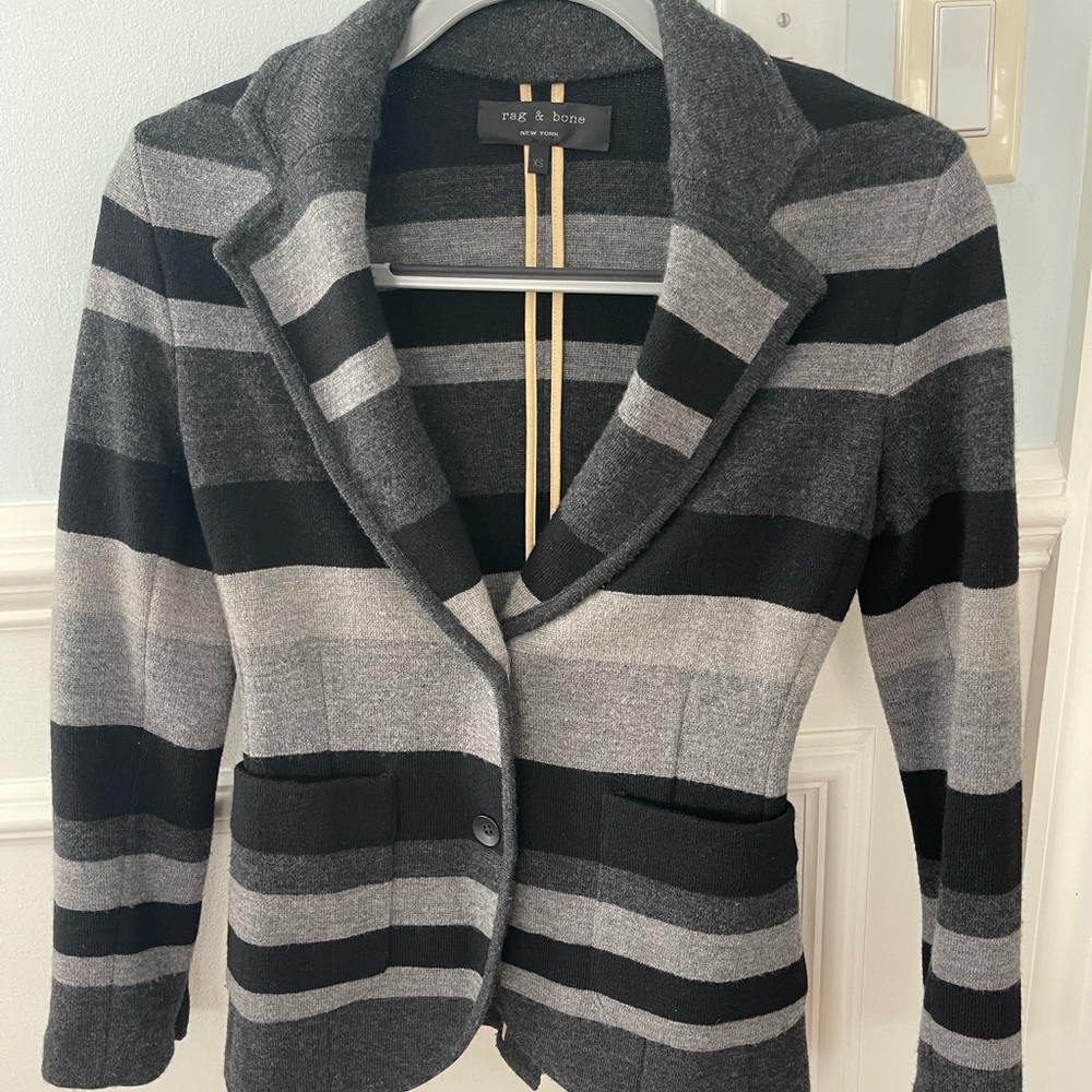 Rag & Bone striped jacket. Pre owned,  great condition